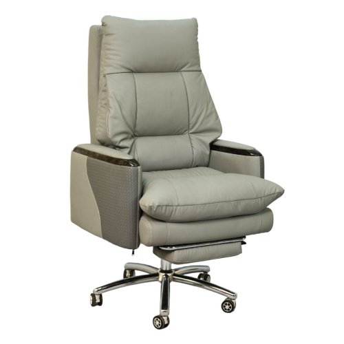 Executive Luxury Boss Chair with Footrest (FT-H0628) Gray