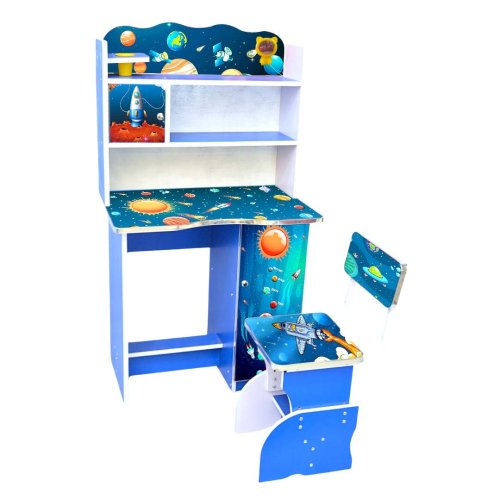 Adjustable Baby Reading Table And Chair With Storage Cabinet (FT-BRT004)