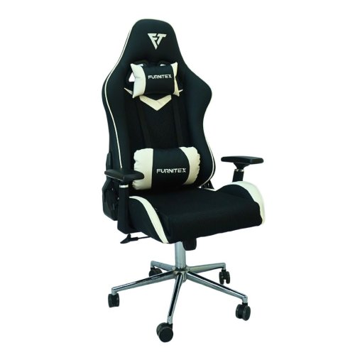 FURNITEX - Gaming Chair with 4D Armrest (FT-G2) White Mate