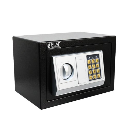 ELAF Small Safety Locker with Electronic Keypad (FT-200E) – Black