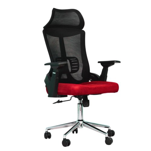 Executive Office Chair (FT-HJ053A) Black and (Red Mesh)